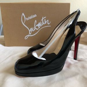 Black horario sling - Christian Louboutin shoes